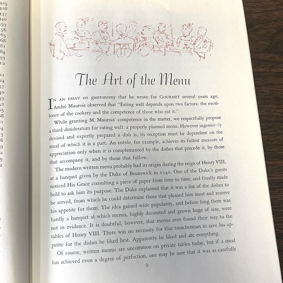 Vintage 1960’s Hardcover Gourmet’s Menu Cookbook - Picture 6 of 11